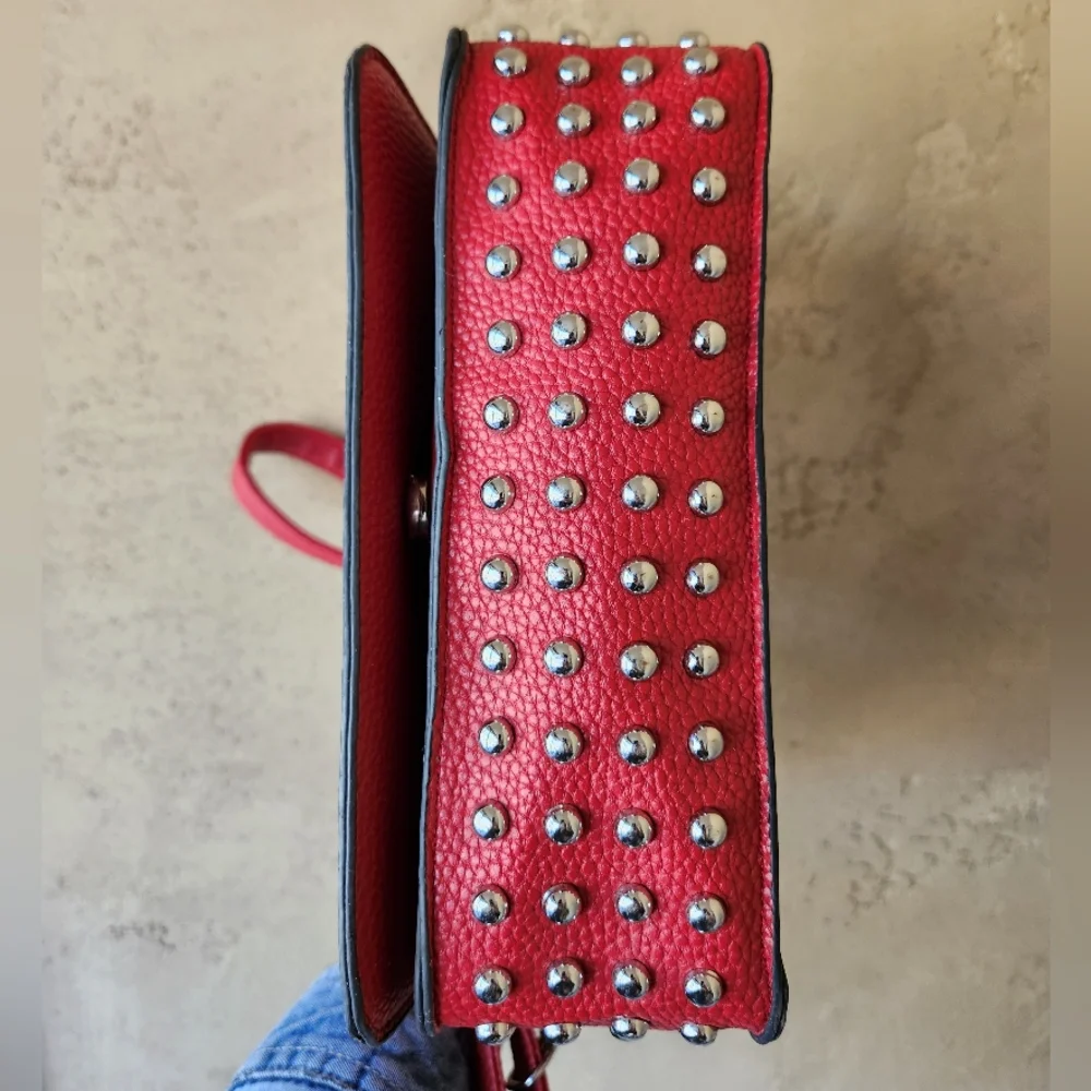 Marc New York Red Studded Crossbody Bag - Picture 9 of 17